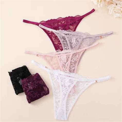 Kit C Unidades De Calcinha Fio Dental Regulagem Lingerie Sexy Shopee Brasil