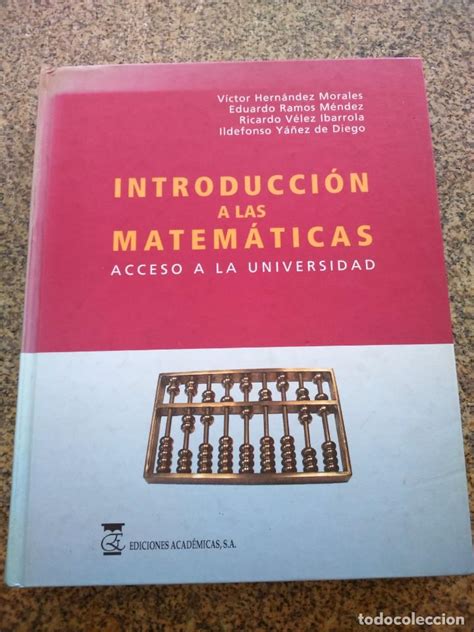 Introduccion A Las Matematicas Acceso A La U Comprar Libros De