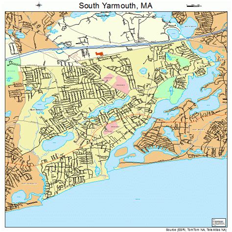 South Yarmouth Massachusetts Street Map 2566035