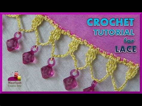 CROCHET Tutorial For LACE SAREE DUPATTA Edging Border Trim 3