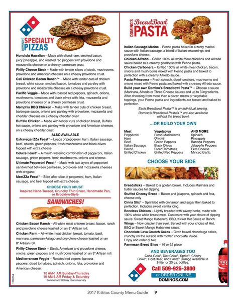 Domino's Pizza Menu Yuma Arizona at Alex Mckean blog