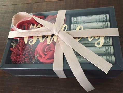 Dinero Personalizado Caja De Regalo En Efectivo Caja De Etsy