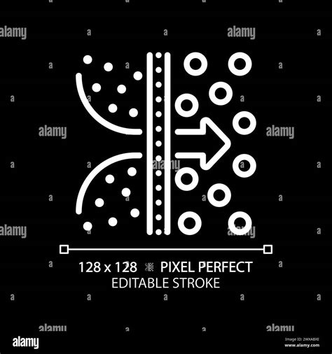 Osmosis white linear icon for dark theme Stock Vector Image & Art - Alamy