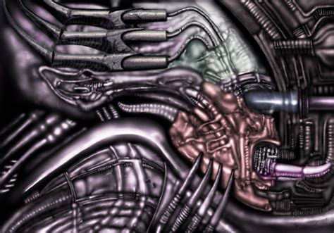 Redrawn Gigers Necronom I By Alexsecira On Deviantart