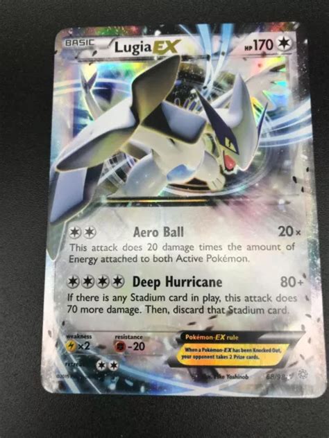 LUGIA EX 68 98 ULTRA RARE Pokemon XY Ancient Origins TCG HOLO NM 2015