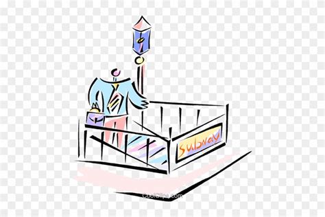 Subway Royalty Free Vector Clip Art Illustration Subway Royalty Free