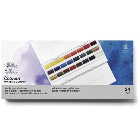 Farby Akwarelowe Cotman Studio Winsor Newton 24 Kolory