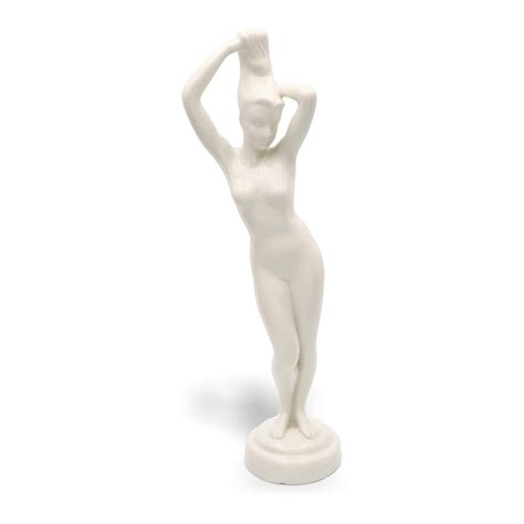 Nude Woman Statue Naked Lady Figurine White Porcelain Figurine