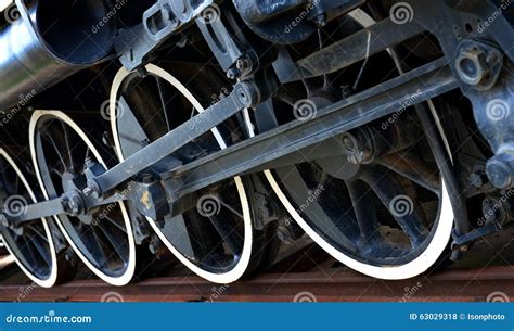 Steam Locomotive Wheels Stock Photo Image Of Train Wheels 63029318