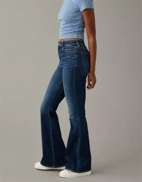 Ae Next Level Super High Waisted Flare Jean