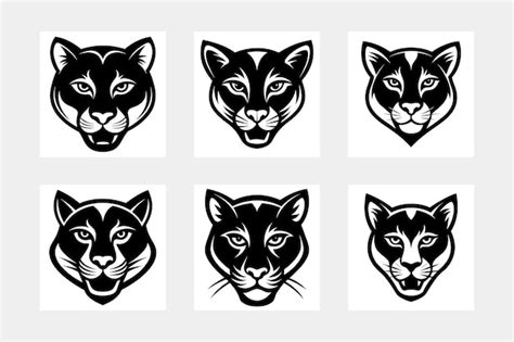 Cougar Head Silhouette Clip Art
