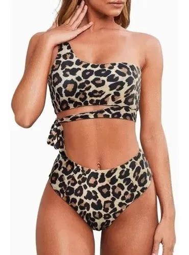 Traje De Baño Para Mujer De Cintura Alta Bikini Sexy Pieza MercadoLibre
