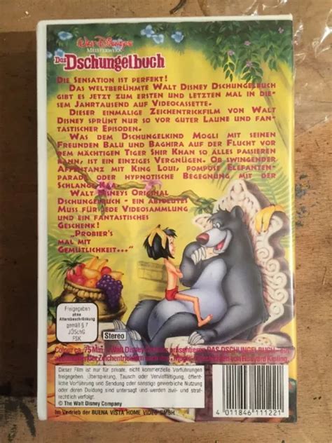 VHS DAS DSCHUNGELBUCH Walt Disney Jungle Book EUR 45 00 PicClick DE