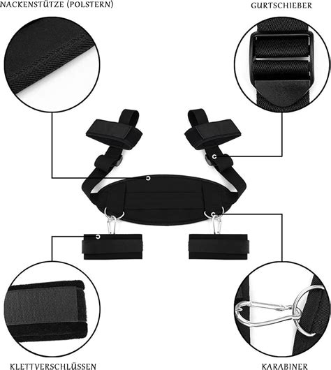 BDSM Fesseln Sex Set Bondage Set Stück Handschellen Sex Bett mit Breiterem Halsband und