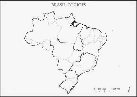 Regioes Do Brasil Para Colorir - Mapa Das Regiões Do Brasil Para Colorir - NAZAEDU