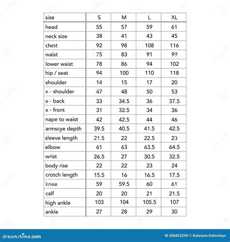 Men Standard Body Measurements for Different Size Fashion Lady Infographic Chart for Site ...