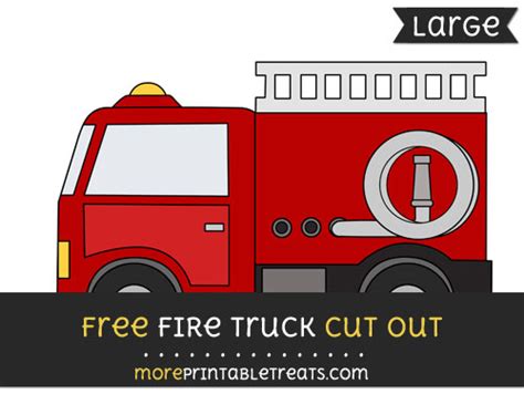 Fire Truck Cut Out – Large