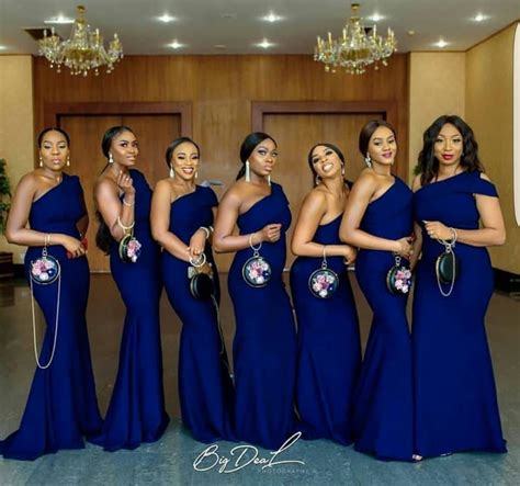 Royal Blue Lace Bridesmaid Dresses