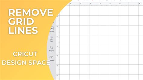 How To REMOVE GRID LINES In Design Space Cricut Tutorial YouTube