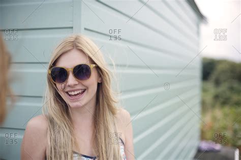 Hot Blonde Wearing Sunglasses
