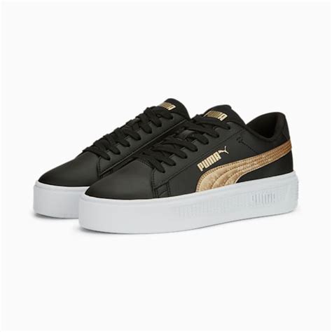 Smash Platform V3 Metallics Womens Sneakers Puma