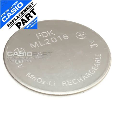 Genuine Casio ML2016 Rechargeable Battery FDK 3V f/ G-Shock Tough Solar ...