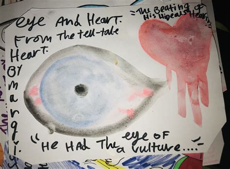 The Tell-Tale Heart: Vulture Eye and Hideous Heart by MGMillustrations