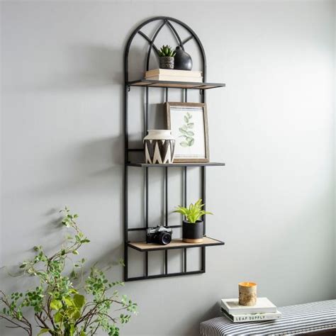 Metal Arch With 3 Shelves Kirklands Wall Decor Sale Wall Decor Metal Decor