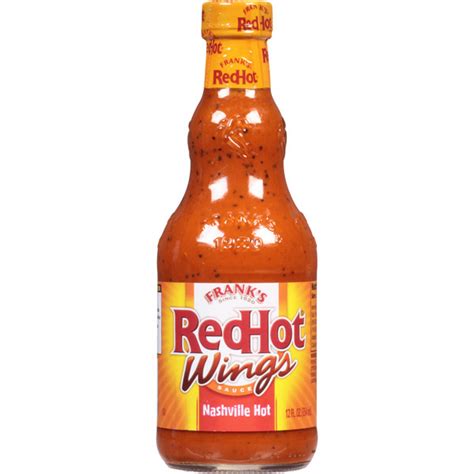 Frank S RedHot Nashville Hot Wings Sauce Same Day Delivery Food Bazaar
