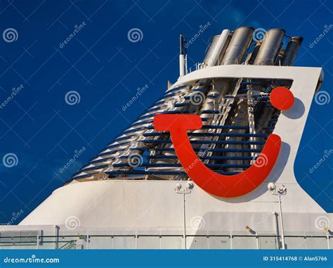 Funnel Of A Cruise Ship Of Costa Cruises Editorial Image