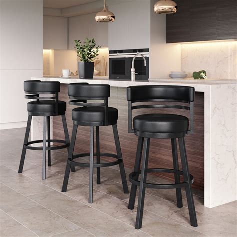 Ebern Designs Chamisa Swivel Bar & Counter Stool & Reviews | Wayfair