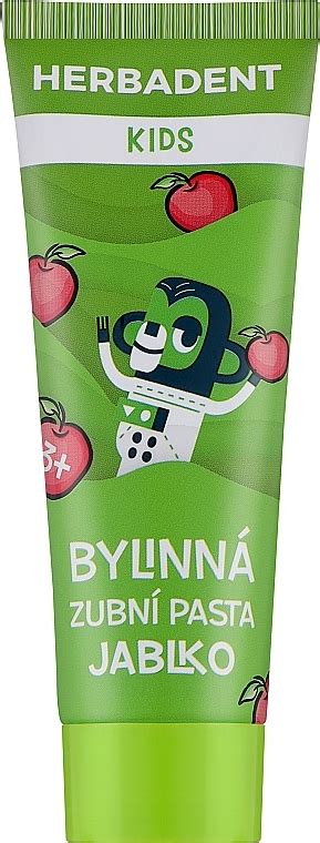 Зубная паста детская со вкусом яблока - Herbadent Kids Apple Toothpaste ...