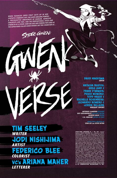 SNEAK PEEK: Preview of Marvel's SPIDER-GWEN: GWENVERSE #1 - Comic Watch
