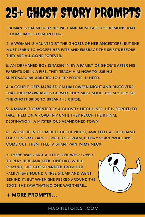 Ghost Story Prompts Scary Ghost Writing Prompts