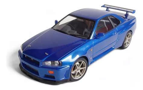 Nissan Gtr R34 Skyline A Escala Para Armar Y Pintar 1 24 Cuotas Sin Interés