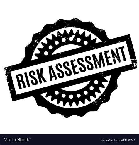 Risk Assessment Rubber Stamp Royalty Free Vector Image