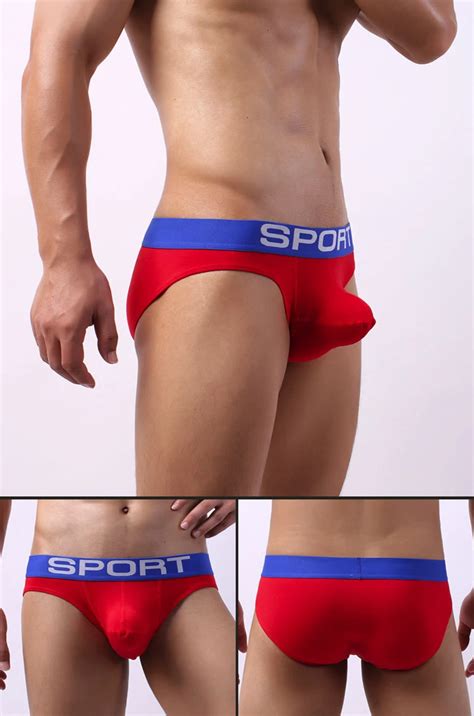 Sous V Tement En Coton Pour Hommes White Grande Pochette U Convexe Rotique Gay Blanc