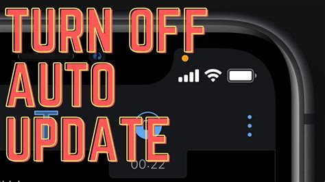 Turn Off Auto Update Iphone Auto Update On Iphone Youtube