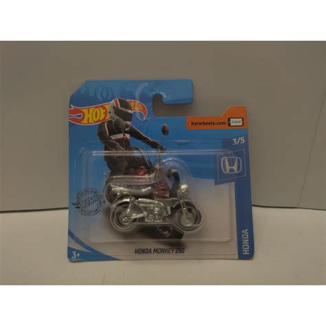 Honda Monkey Z Red Moto Bike Honda Hot Wheels Bcn Stock Cars