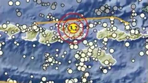 Gempa Bumi Getarkan Daratan Bima Ntb Bmkg Pusat Gempa Terkini Di