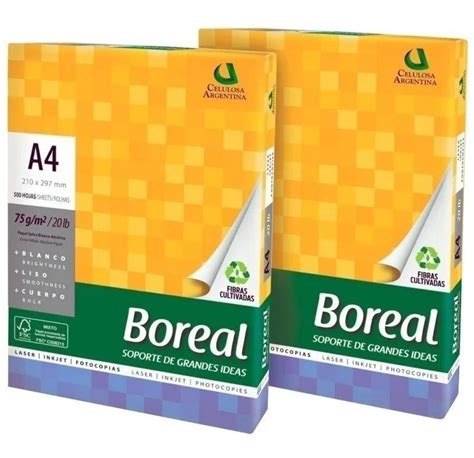 Resma Boreal 75g 500 Hojas A4 Ossen Shop