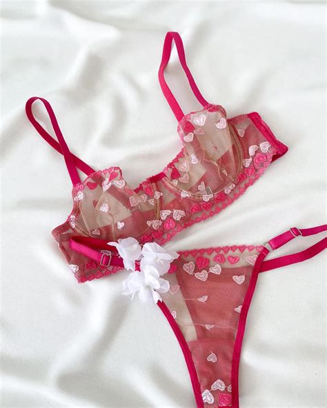 Dvodjelni Lingerie Set Amora Rozi Lunatik