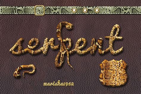 Create A Snake Leather Skin Text In Photoshop