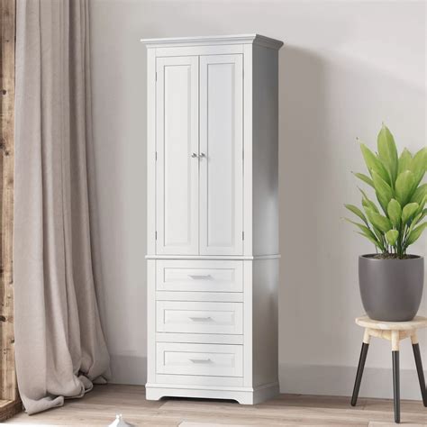 Wildon Home® Denitta Freestanding Linen Cabinet Wayfair