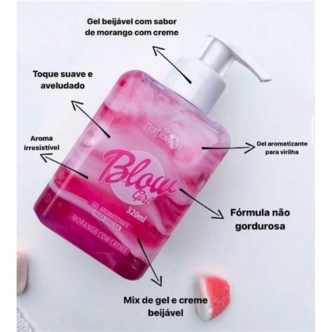 Blow Girl Gel Aromatizante Beij Vel Para Virilha Ml Hot Flowers Shopee Brasil