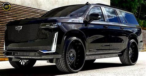 Tinted Cadillac Escalade On Black Forgiato Wheels - Auto Discoveries