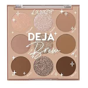 Amazon ColourPop Deja Brew Eyeshadow Palette Cool Toned Nude Eye Makeup Palette With