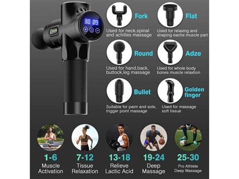 Massage Gun For Athletes Cotsoco Deep Tissue Percussion Body Muscle