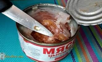 Мясо цыпленка консервы