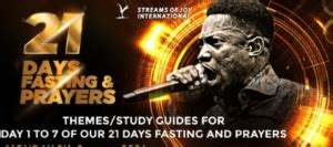 Streams Of Joy NSPPD 21Days Fasting Prayers 8 January 2024 Day 1